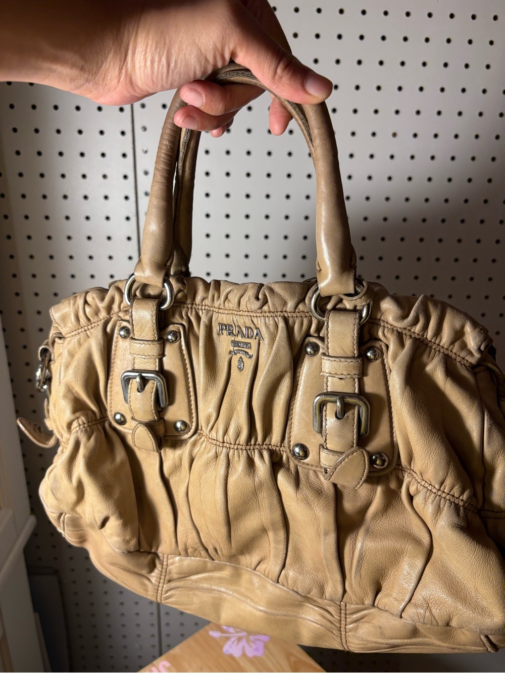 PRADA Nappa leather Gaufre purse